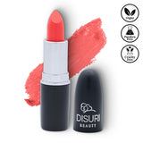 Labial mate vegano y sin crueldad animal DISURI Beauty - Spicy Coral #05