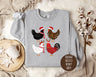 Cute Chickens Christmas Sweatshirt