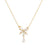 Sonateomber Gold Butterfly Rhinestone Pendent Necklaces for Women Dainty Cute CZ Crystal Dangle Layered Chain Necklace Prom Fashion Jewelry Gift - Lootquake