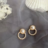 French retro pearl earrings female earrings - Lootquake