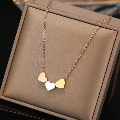 Stainless Steel Sweetheart Necklaces with Charms for Women - Lootquake