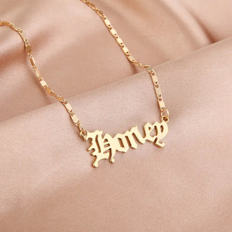 Gold Stainless Steel "Angel" and "Princess" Necklaces - Lootquake