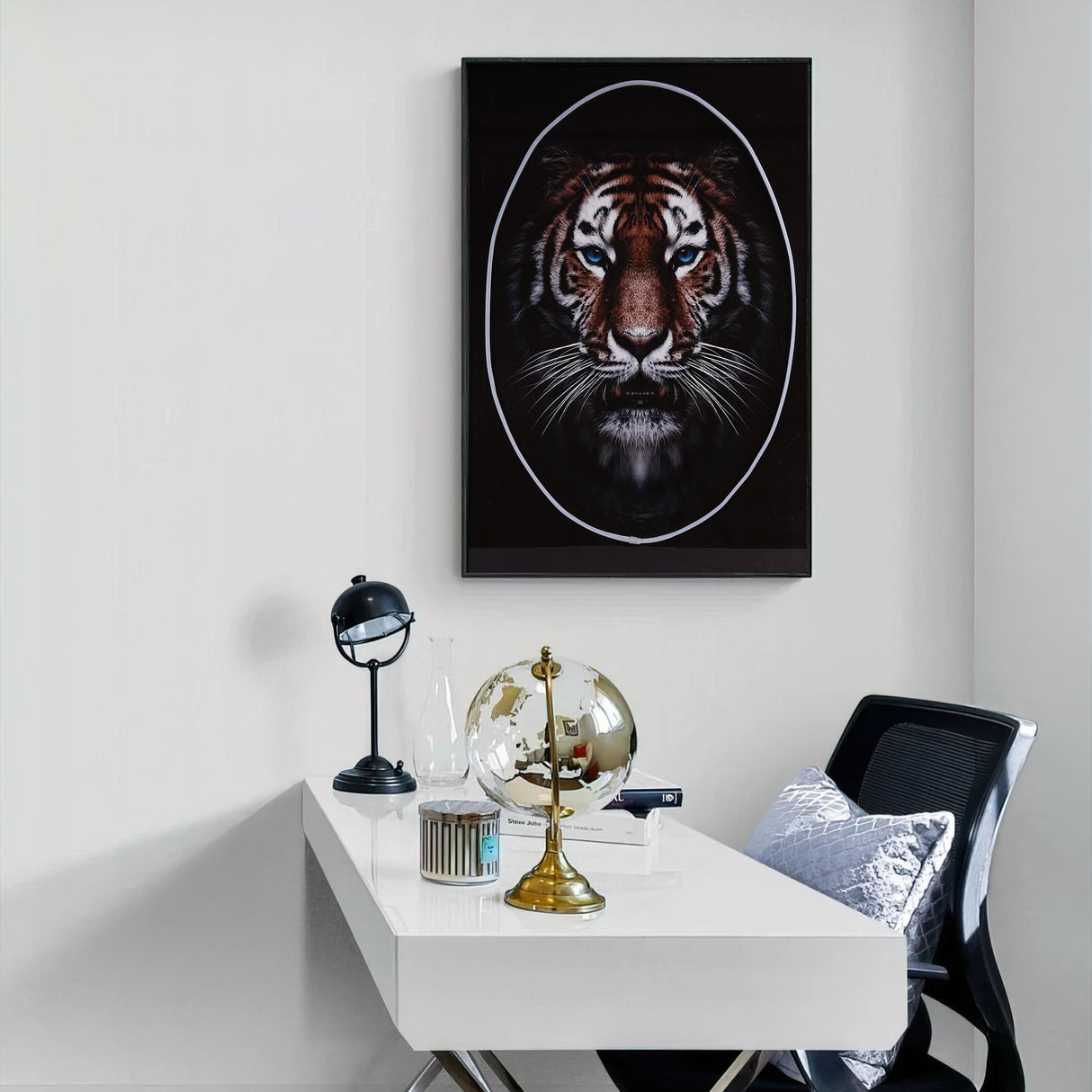 Lion Wall Art with LED Lights