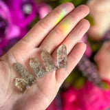 Rutilated Quartz Mini Towers, Tiny Rutile Quartz Points