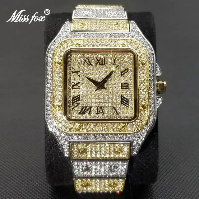 Waterproof Full Diamond Men's Watches - Lootquake
