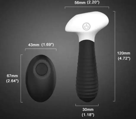 Unisex Threaded Anal Plug with Remote Control - Lootquake