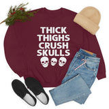 Thick Thighs Crush Skulls Sweat Shirt-3