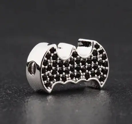Batman Zirconia Bead Spacer for Necklaces and Bracelets - Lootquake