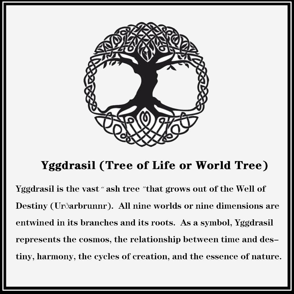 Tree of Life Knots Stainless Steel Viking Ring
