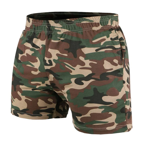Muscle Alive Mens Workout Shorts Gym with 5" Inseam for Fitness Bodybuilding Clothing Camo Green Color Size L - Lootquake