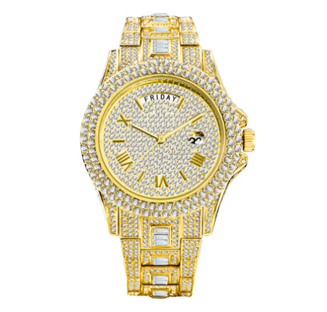 Masculino Diamond Quartz Watches - Lootquake