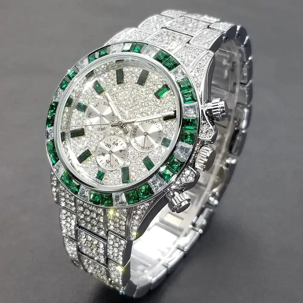 Diamond Calendar Watches - Lootquake