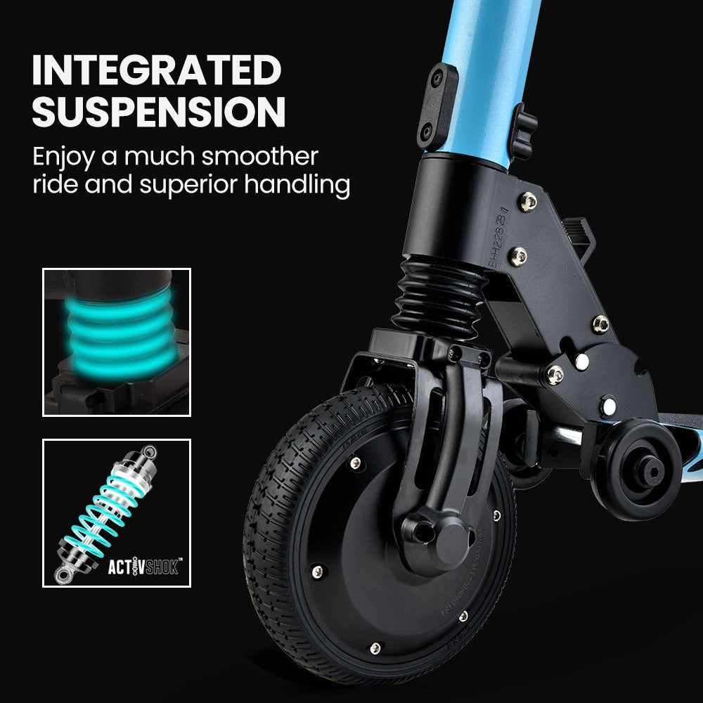 NNEDSZ Peak Electric Scooter 300W Power Up to 25km/h Adult Teens E-Scooter Easy Fold, Blue