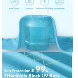 Camisetas de senderismo de secado rápido con protección solar UPF 50 para hombre
