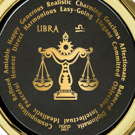 Libra Necklaces for Lovers of the Zodiac 24k Gold Inscribed - Lootquake