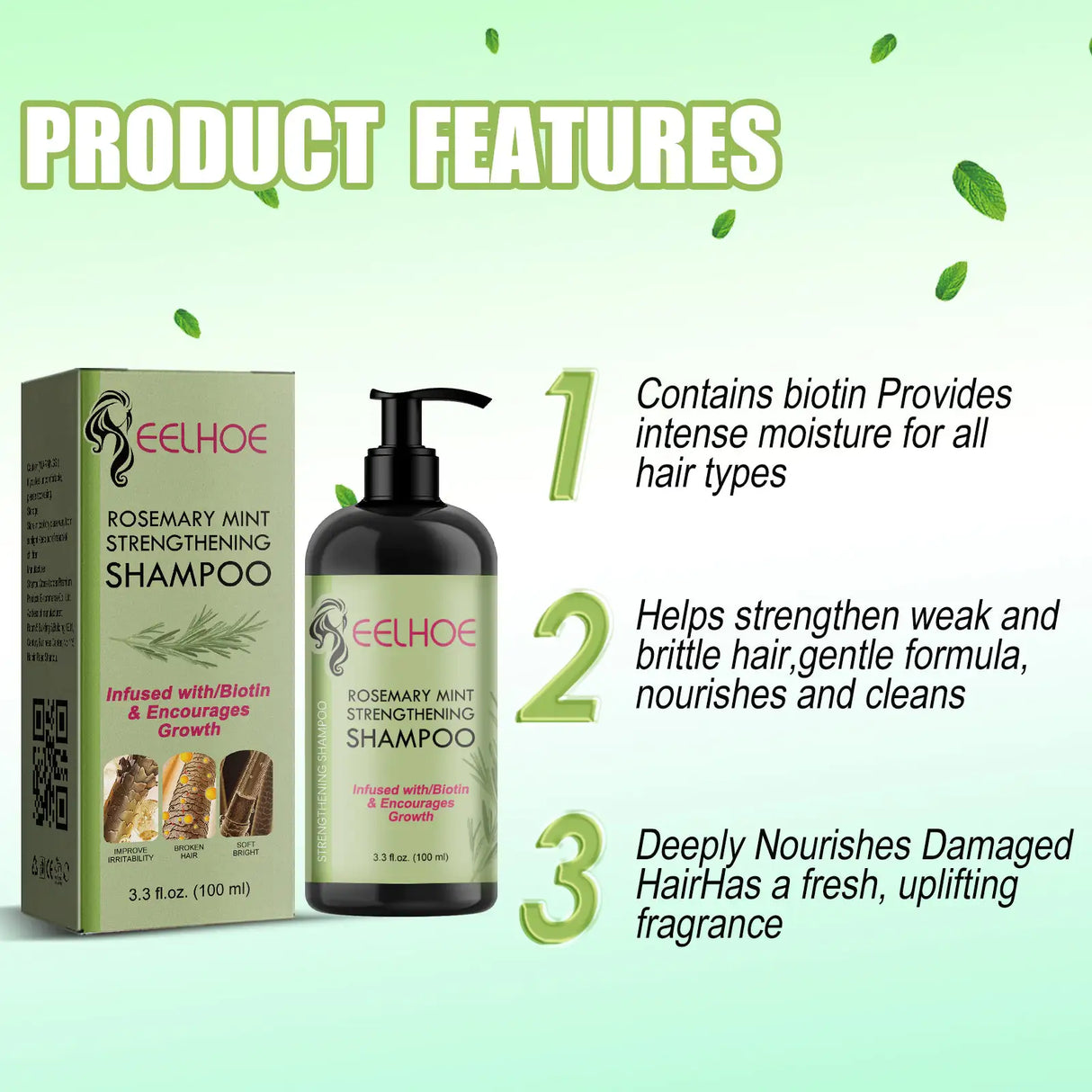 EELHOE Hair Enrichment  Moisturizes Hair Repair Hair Root Thickening Hairline Strengthening Hair Treatment - Lootquake