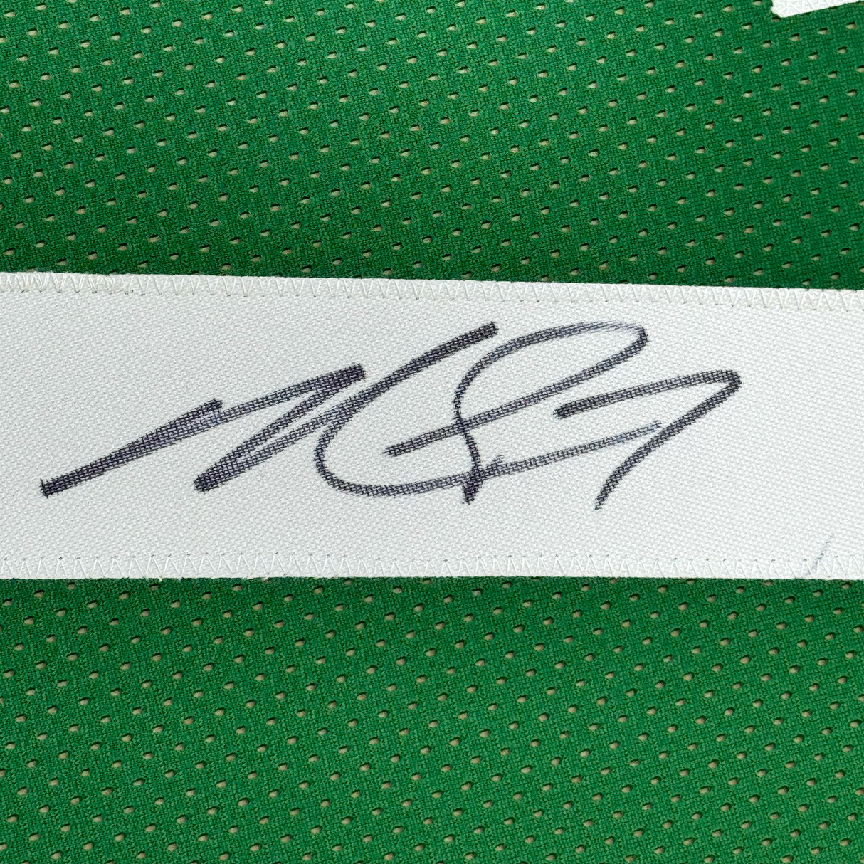 Framed Autographed/Signed Michael Mike Vick 35x39 Philadelphia Kelly Green Football Jersey Beckett BAS COA