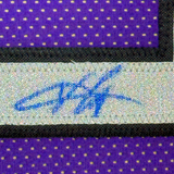 Camiseta de baloncesto de Toronto, morada, enmarcada, autografiada y firmada por Vince Carter, 35 x 39, PSA/Certificado de autenticidad de ADN.