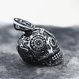 Vintage Cross Sugar Skull Pendant