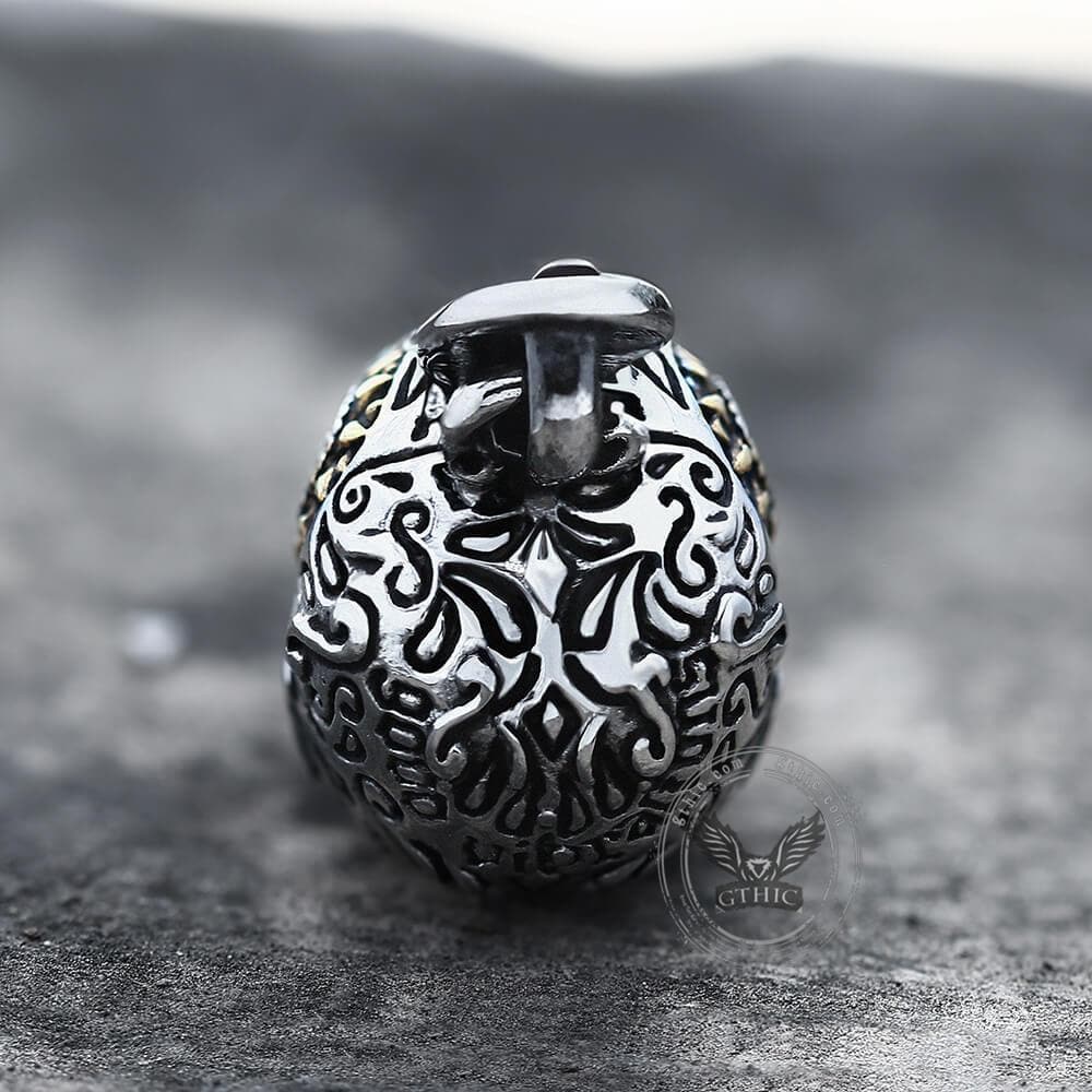 Vintage Cross Sugar Skull Pendant