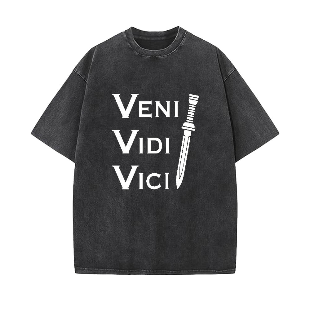 Vintage Veni Vidi Vici Washed T-shirt