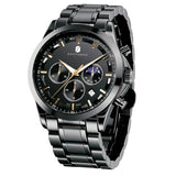 SAPPHERO Mens Watches Watches for Men Analog Watch Waterproof Watch Quartz Chronograph Date Display Stainless Steel Mens Wrist Watches Casual Business Gifts for Men Fashion Designer Mens Dress Watch - Lootquake