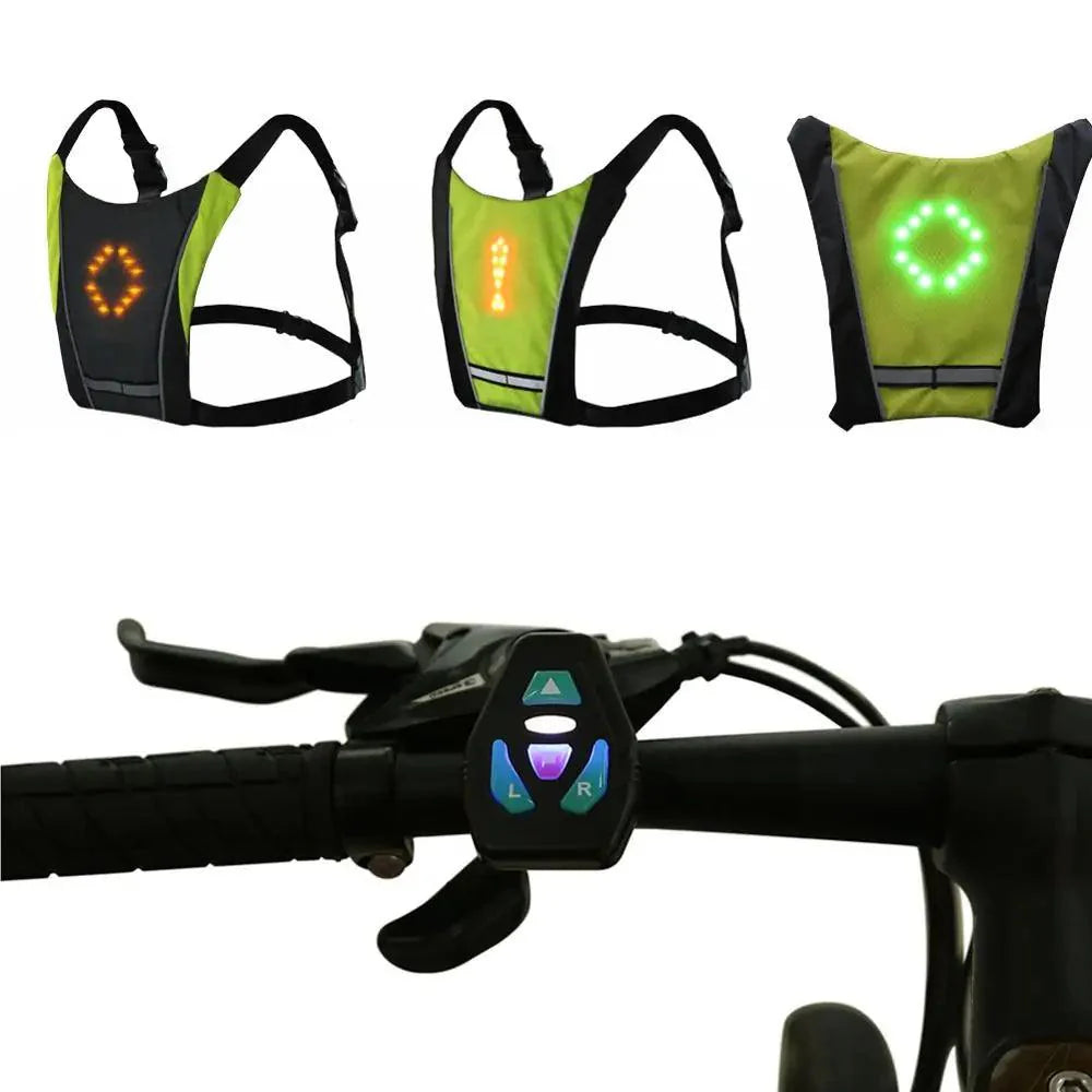 BrightRide LED Cycling Vest with Storage