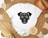 Dog Sugar Skull Day of the Dead Dia De Los Muertos Shirt-11