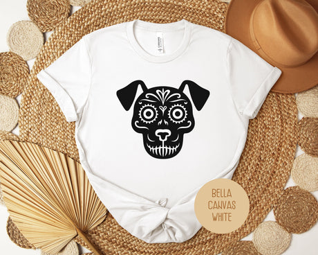 Dog Sugar Skull Day of the Dead Dia De Los Muertos Shirt-11