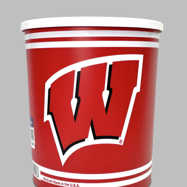 JGB Sports- Wisconsin Badgers Gift Tin Basket - Made In America