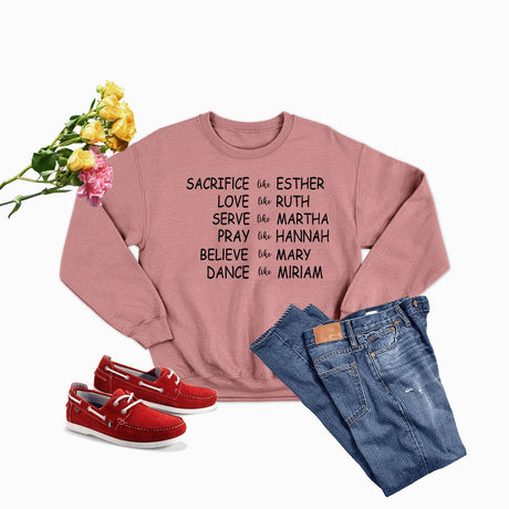 Women of the Bible Sweat Shirt-3