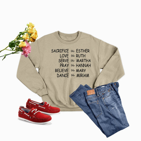 Women of the Bible Sweat Shirt-4