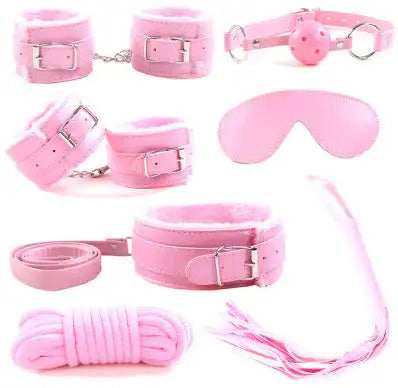 7-Piece Plush Bondage Adult Toy Set - Lootquake