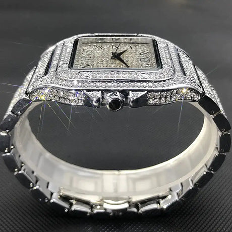 Waterproof Full Diamond Men's Watches - Lootquake