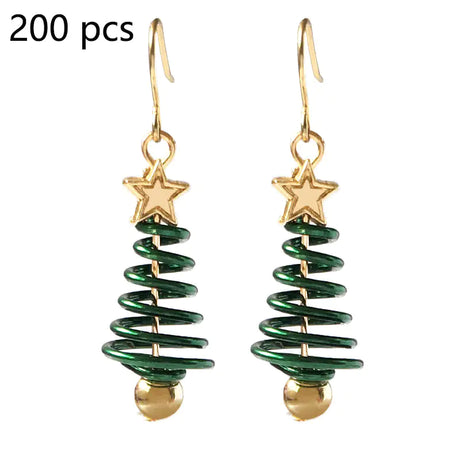 Christmas Earrings Tree Star DIY Earrings - Lootquake