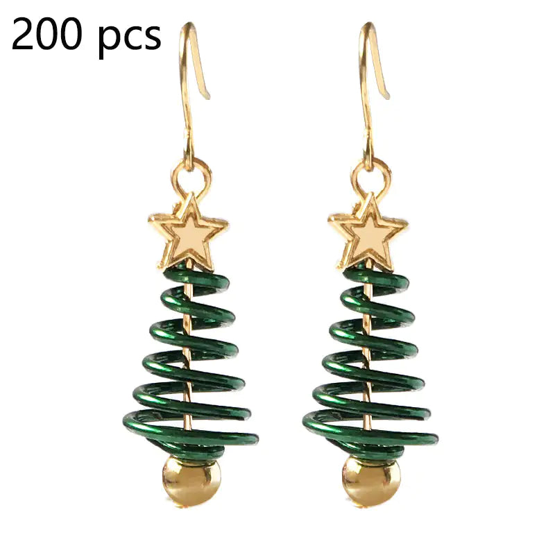 Christmas Earrings Tree Star DIY Earrings - Lootquake