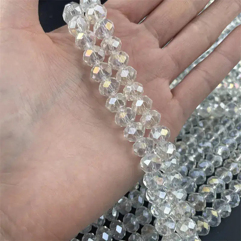 AB Glass Crystal Flat Beads for DIY Necklaces & Bracelets - Lootquake