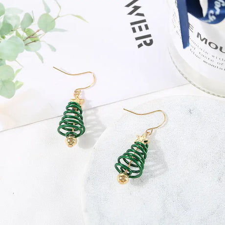 Christmas Earrings Tree Star DIY Earrings - Lootquake