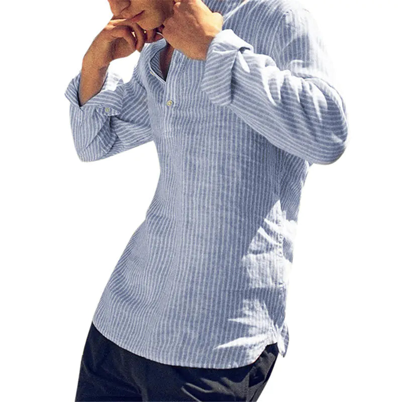 Men's Fashionable Slim Fit Casual Cotton Shirts - Lootquake