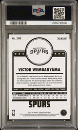 Graded 2023 Panini Hoops Victor Wembanyama #298 Rookie RC Basketball Card PSA 10 Gem Mint