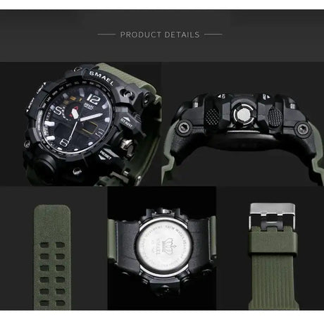 SMAEL Brand Men Sports Watches Dual Display - Lootquake