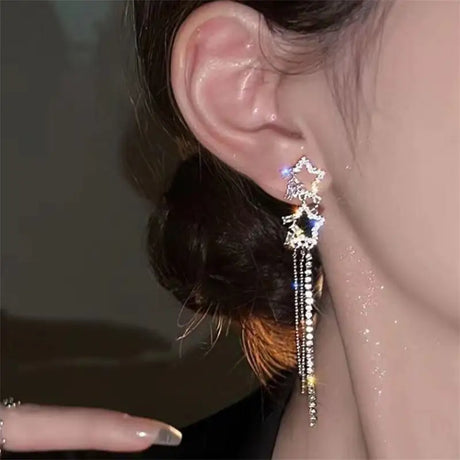 XINGX Water Drop Tassel Earrings Earrings Simple - Lootquake