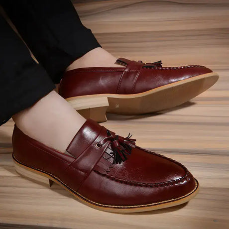 Men's Spring Dress Shoes - Stylish Pointed Oxford Shoes - Lootquake