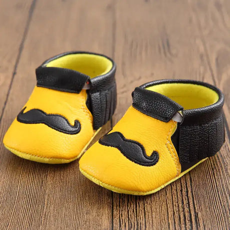 Baby Shoes, Infant Soft Sole Mustache Walker Shoes - Lootquake