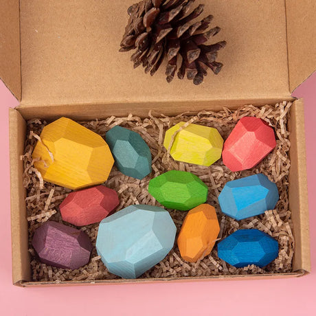 Children's colorful Jagged Stone Toys - Lootquake