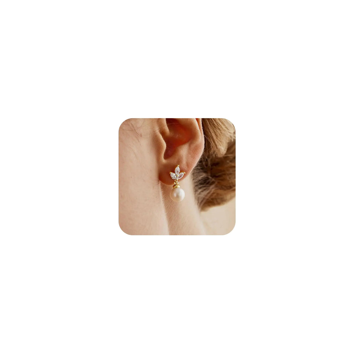 SELSHE Wedding Earrings for BridesDainty Pearl Drop Earrings for Women 14k Gold Plated Earrings Cute Bridal Earrings Simple Gold Pearl Stud Earrings Pearl Earrings for Women Trendy Wedding Jewelry - Lootquake