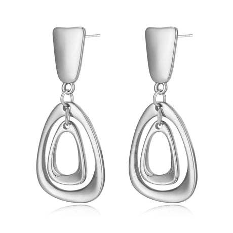AOLIMI Silver Geometric Dangle Earrings for Women Vintange Statement Earrings Fashion Earrings Jewelry - Lootquake