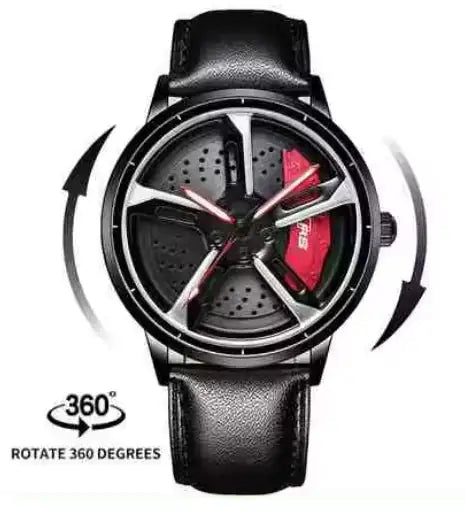 3D Spinning Mens Watches Car Rim - Lootquake
