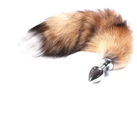 Fox Tail Anal Plug - Metal Pleasure Toy - Lootquake