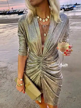 Casual Solid Bodycon Dresses - Lootquake